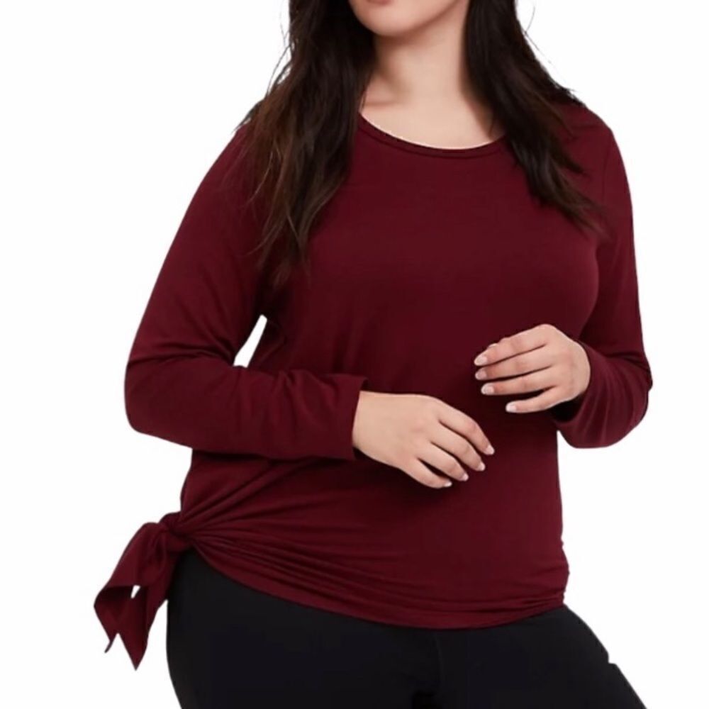 TORRID SWEATSHIRT   ASYMMETRICAL TERRY ACTIVE SWEATSHIRT